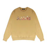Amiri Long Sleeved Shirt Long Fashion Brand Crew Sweatshirts round Neck Sweater
