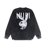 Amiri Long-Sleeve Shirt Vintage Distressed Long Sleeve T-shirt