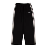 Men Sweatpants Casual Sweatpants Striped Stitching Loose Straight Sports Trousers