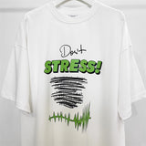 Vetements T Shirts VTM Color Stress Slogan Loose Short Sleeve T-shirt