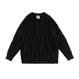 Unisex Sweater Autumn Vintage Knitted round Neck Sweater