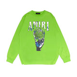 Amiri Long-Sleeve Shirt Personality Printing Stylish Casual