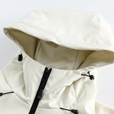 Unisex Winter Cotton Coat Three-Dimensional Multi-Pocket Hooded down Jacket