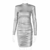 Women Dresses Winter Sexy Slim Long Sleeve Dress