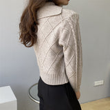 Women Winter Knitted Sweater Loose Autumn Sweater 8t8186