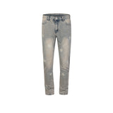MIJKO Men's Vintage Pants MIJKO Women's Clothing Men's High Street Washing Water Old Printed Trousers