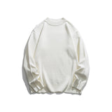 Unisex Winter Cotton Coat Knitwear Vintage Mock Neck Sweater