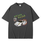 Rapper Frank Anime Cartoon Style Tshirt Short Sleeve Men