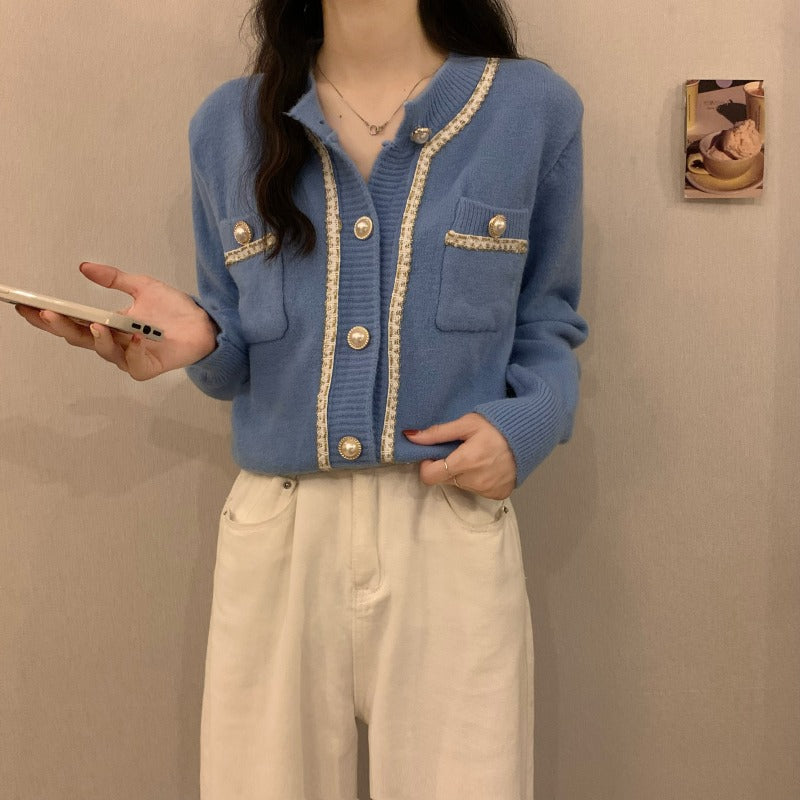 Women Knitted Cardigan Autumn and Winter Sweater Coat
