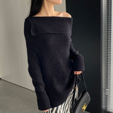 Women Winter Knitted Sweater Autumn and Winter Sweater Long-Sleeved Shirt 8t3110