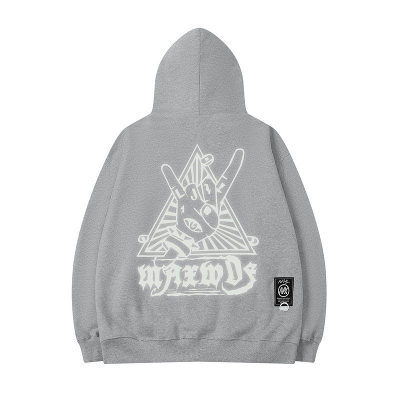 Men Hoodie Oversize Vintage Hoodie Coat