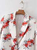 Women Suits Autumn Leisure Elegant Printed Small Suit Coat Suit