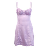Women Dresses Spring and Summer Sleeveless Sexy Sling Slim Fit Dress (Bla0420)