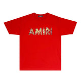 Amiri T Shirts Fashion Brand T Shirt Short Sleeve T-shirt Blouse