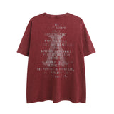 Men T Shirt Hip Hop Letters Graffiti Short Sleeve T-shirt