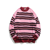 Unisex Sweater Winter Contrast Color Knitwear