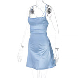 Women Dresse Backless Slip Dress Sling Dress