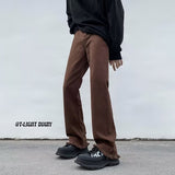 Men Jeans Autumn Skinny Jeans Straight Loose-Fitting Wide-Leg Trousers