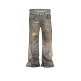MIJKO Men's Vintage Pants MIJKO Men's Women's Ripped Printed Jeans