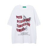 Men T Shirt Graffiti Rhinestone Couple T-shirt