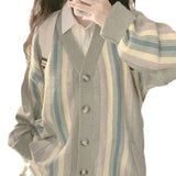 Women Knitwear Fall/Winter V-neck Sweater Coat Female Loose Knitted Cardigan