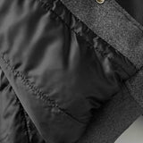 Unisex Winter Cotton Coat PU Leather Baseball Collar Cotton Coat Vintage Loose Cotton Coat
