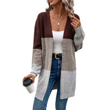 Women Knitted Sweater Autumn and Winter Long Sleeve Sweater Cardigan