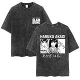 SLAM DUNK washed old cotton t-shirt printed short-sleeved undershirt