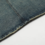 Women Long Skirt Back Slit Mid-Length Denim Skirt