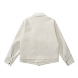 Women Jacket Zipper Pocket Mechanical Style Coat