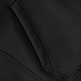 Unisex Winter Cotton Coat Letter Embroidered Hoodie Vintage Loose High Collar Top