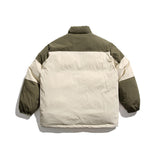 Unisex Winter Cotton Coat Stand-up Collar Cotton-Padded Clothes Vintage Loose and Warm Cotton Jacket