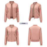 Women Trench Coat Bomber Jacket Women Baseball Jacket Spring and Autumn Flight Suit Long Sleeve Coat