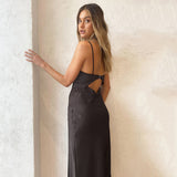 Corset Dress V-neck Brace Dress Hollow Split Dress Sexy