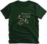 His Eye is on The Sparrow Christian T-Shirt Cotton Unisex
