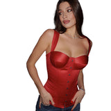 Women Tops Spring Spaghetti-Strap Camisole Top