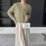 Women Cardigan Sweater Autumn Sweater Cardigan Loose Wool Sweater 3tn786