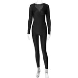 Women Jumpsuit Fall/Winter Slim Sports Yoga Long Sleeve Jumpsuit