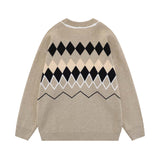 Unisex Sweater Autumn Ethnic Style Color Matching Sweater
