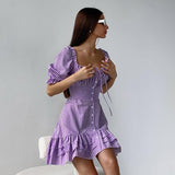Women Dress Plaid Dress Spring/Summer A- line Skirt