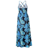 Women Date Dress Spring and Summer Sexy Floral Strap Beach Dress