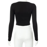 Women T-shirt Long Sleeve Casual Top