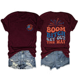 Casual short-sleeved printed fashion women's T-shirt