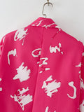 Women Suits Autumn and Winter Suit Collar Long Sleeve Suit Coat