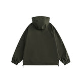 Unisex Jacket Retro Mechanical Style Shell Jacket Boys Hooded Jacket