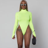 Women Jumpsuit Spring and Autumn Slim Fit Turtleneck Jumpsuit