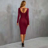 Women Dress Sexy Cutout Sheath Dress