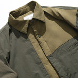 Unisex Winter Cotton Coat Lapel Shirt Cotton Coat Retro Warm Workwear Cotton Coat