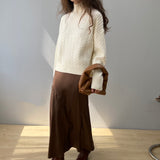 Women Winter Knitted Sweater Autumn Winter Retro Turtleneck Pullover Top 8t3100