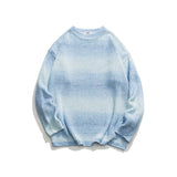 Unisex Sweater Winter Gradient Striped Sweater